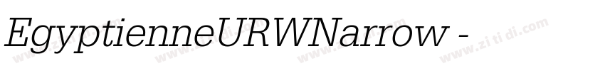 EgyptienneURWNarrow 字体转换